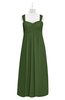 ColsBM Naya Garden Green Plus Size Bridesmaid Dresses A-line Floor Length Zipper Casual Sleeveless Ruching