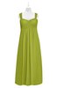 ColsBM Naya Green Oasis Plus Size Bridesmaid Dresses A-line Floor Length Zipper Casual Sleeveless Ruching