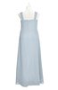ColsBM Naya Illusion Blue Plus Size Bridesmaid Dresses A-line Floor Length Zipper Casual Sleeveless Ruching
