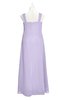 ColsBM Naya Light Purple Plus Size Bridesmaid Dresses A-line Floor Length Zipper Casual Sleeveless Ruching