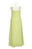 ColsBM Naya Lime Green Plus Size Bridesmaid Dresses A-line Floor Length Zipper Casual Sleeveless Ruching
