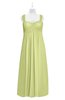 ColsBM Naya Lime Sherbet Plus Size Bridesmaid Dresses A-line Floor Length Zipper Casual Sleeveless Ruching