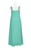 ColsBM Naya Mint Green Plus Size Bridesmaid Dresses A-line Floor Length Zipper Casual Sleeveless Ruching
