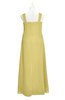 ColsBM Naya Misted Yellow Plus Size Bridesmaid Dresses A-line Floor Length Zipper Casual Sleeveless Ruching