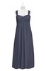 ColsBM Naya Nightshadow Blue Plus Size Bridesmaid Dresses A-line Floor Length Zipper Casual Sleeveless Ruching