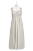 ColsBM Naya Off White Plus Size Bridesmaid Dresses A-line Floor Length Zipper Casual Sleeveless Ruching