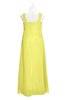 ColsBM Naya Pale Yellow Plus Size Bridesmaid Dresses A-line Floor Length Zipper Casual Sleeveless Ruching