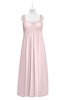ColsBM Naya Petal Pink Plus Size Bridesmaid Dresses A-line Floor Length Zipper Casual Sleeveless Ruching