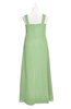 ColsBM Naya Sage Green Plus Size Bridesmaid Dresses A-line Floor Length Zipper Casual Sleeveless Ruching