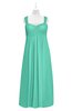 ColsBM Naya Seafoam Green Plus Size Bridesmaid Dresses A-line Floor Length Zipper Casual Sleeveless Ruching