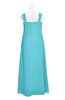 ColsBM Naya Turquoise Plus Size Bridesmaid Dresses A-line Floor Length Zipper Casual Sleeveless Ruching