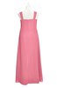ColsBM Naya Watermelon Plus Size Bridesmaid Dresses A-line Floor Length Zipper Casual Sleeveless Ruching