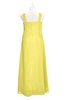ColsBM Naya Yellow Iris Plus Size Bridesmaid Dresses A-line Floor Length Zipper Casual Sleeveless Ruching