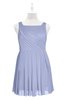 ColsBM Zariah Blue Heron Plus Size Bridesmaid Dresses Ruching Mature Square Zip up Sleeveless A-line