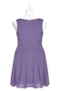 ColsBM Zariah Chalk Violet Plus Size Bridesmaid Dresses Ruching Mature Square Zip up Sleeveless A-line