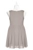ColsBM Zariah Fawn Plus Size Bridesmaid Dresses Ruching Mature Square Zip up Sleeveless A-line