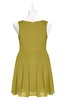 ColsBM Zariah Golden Olive Plus Size Bridesmaid Dresses Ruching Mature Square Zip up Sleeveless A-line