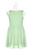 ColsBM Zariah Light Green Plus Size Bridesmaid Dresses Ruching Mature Square Zip up Sleeveless A-line