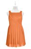 ColsBM Zariah Mango Plus Size Bridesmaid Dresses Ruching Mature Square Zip up Sleeveless A-line