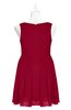 ColsBM Zariah Maroon Plus Size Bridesmaid Dresses Ruching Mature Square Zip up Sleeveless A-line