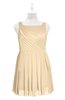 ColsBM Zariah Marzipan Plus Size Bridesmaid Dresses Ruching Mature Square Zip up Sleeveless A-line