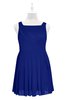 ColsBM Zariah Nautical Blue Plus Size Bridesmaid Dresses Ruching Mature Square Zip up Sleeveless A-line