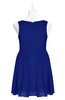 ColsBM Zariah Nautical Blue Plus Size Bridesmaid Dresses Ruching Mature Square Zip up Sleeveless A-line