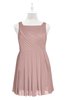 ColsBM Zariah Nectar Pink Plus Size Bridesmaid Dresses Ruching Mature Square Zip up Sleeveless A-line