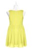 ColsBM Zariah Pale Yellow Plus Size Bridesmaid Dresses Ruching Mature Square Zip up Sleeveless A-line