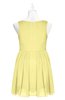 ColsBM Zariah Pastel Yellow Plus Size Bridesmaid Dresses Ruching Mature Square Zip up Sleeveless A-line