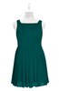 ColsBM Zariah Shaded Spruce Plus Size Bridesmaid Dresses Ruching Mature Square Zip up Sleeveless A-line