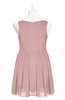 ColsBM Zariah Silver Pink Plus Size Bridesmaid Dresses Ruching Mature Square Zip up Sleeveless A-line
