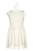 ColsBM Zariah Whisper White Plus Size Bridesmaid Dresses Ruching Mature Square Zip up Sleeveless A-line