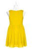 ColsBM Zariah Yellow Plus Size Bridesmaid Dresses Ruching Mature Square Zip up Sleeveless A-line