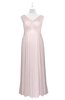 ColsBM Malaya Angel Wing Plus Size Bridesmaid Dresses Ruching Elegant A-line Floor Length V-neck Zipper