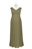 ColsBM Malaya Boa Plus Size Bridesmaid Dresses Ruching Elegant A-line Floor Length V-neck Zipper