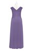ColsBM Malaya Chalk Violet Plus Size Bridesmaid Dresses Ruching Elegant A-line Floor Length V-neck Zipper