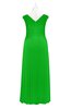 ColsBM Malaya Classic Green Plus Size Bridesmaid Dresses Ruching Elegant A-line Floor Length V-neck Zipper