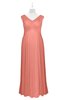 ColsBM Malaya Desert Flower Plus Size Bridesmaid Dresses Ruching Elegant A-line Floor Length V-neck Zipper