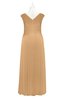 ColsBM Malaya Desert Mist Plus Size Bridesmaid Dresses Ruching Elegant A-line Floor Length V-neck Zipper