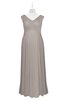 ColsBM Malaya Fawn Plus Size Bridesmaid Dresses Ruching Elegant A-line Floor Length V-neck Zipper