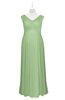 ColsBM Malaya Gleam Plus Size Bridesmaid Dresses Ruching Elegant A-line Floor Length V-neck Zipper