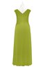 ColsBM Malaya Green Oasis Plus Size Bridesmaid Dresses Ruching Elegant A-line Floor Length V-neck Zipper