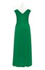 ColsBM Malaya Green Plus Size Bridesmaid Dresses Ruching Elegant A-line Floor Length V-neck Zipper