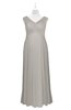 ColsBM Malaya Hushed Violet Plus Size Bridesmaid Dresses Ruching Elegant A-line Floor Length V-neck Zipper