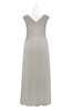 ColsBM Malaya Hushed Violet Plus Size Bridesmaid Dresses Ruching Elegant A-line Floor Length V-neck Zipper