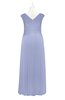 ColsBM Malaya Lavender Plus Size Bridesmaid Dresses Ruching Elegant A-line Floor Length V-neck Zipper