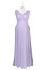 ColsBM Malaya Pastel Lilac Plus Size Bridesmaid Dresses Ruching Elegant A-line Floor Length V-neck Zipper