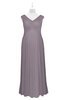 ColsBM Malaya Sea Fog Plus Size Bridesmaid Dresses Ruching Elegant A-line Floor Length V-neck Zipper