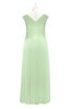 ColsBM Malaya Seacrest Plus Size Bridesmaid Dresses Ruching Elegant A-line Floor Length V-neck Zipper
